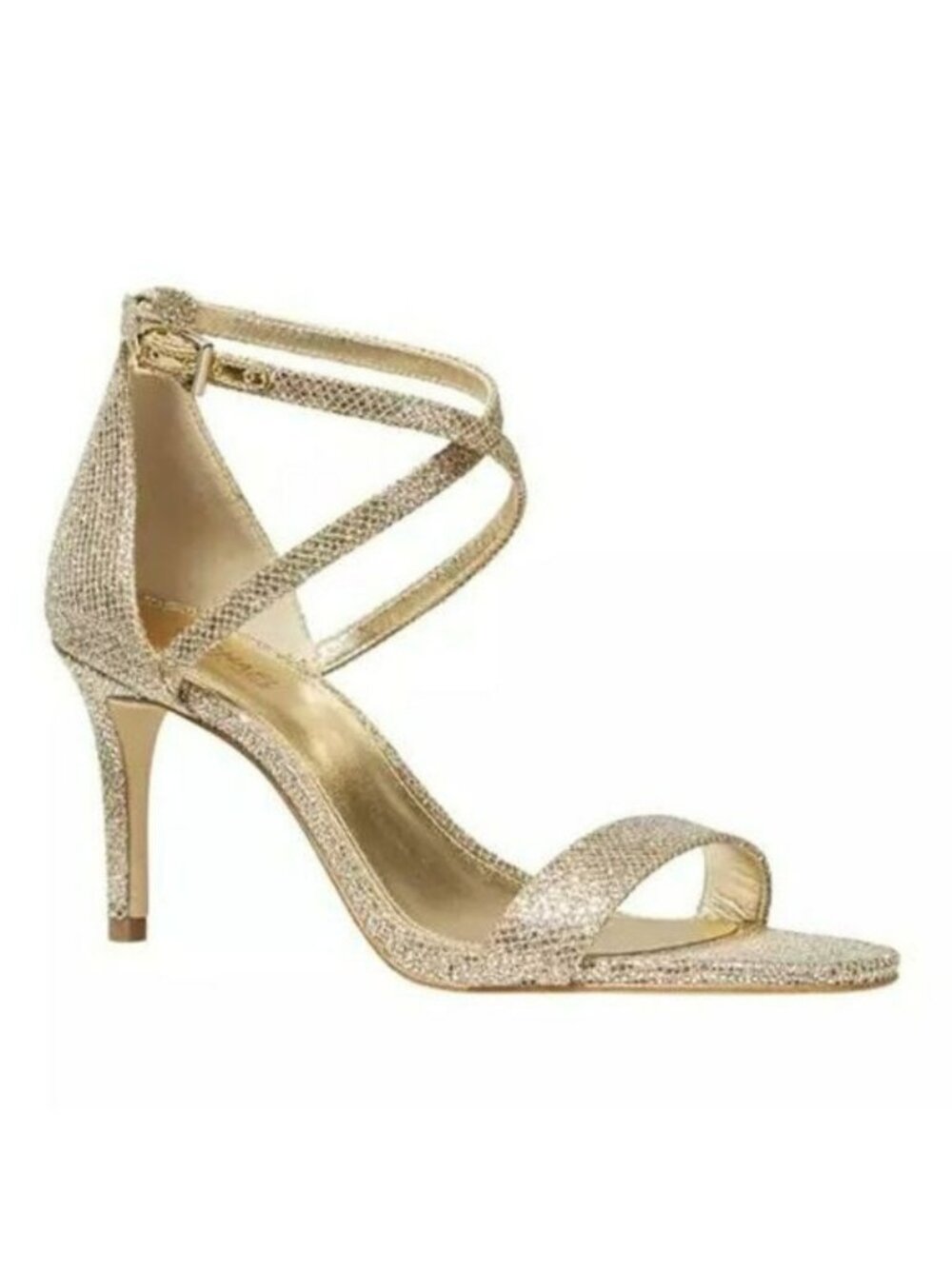 MICHAEL MICHAEL KORS GOLD GLITTER AVA SANDAL